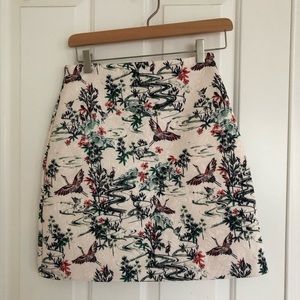 BNWT Asian inspired brocade skirt